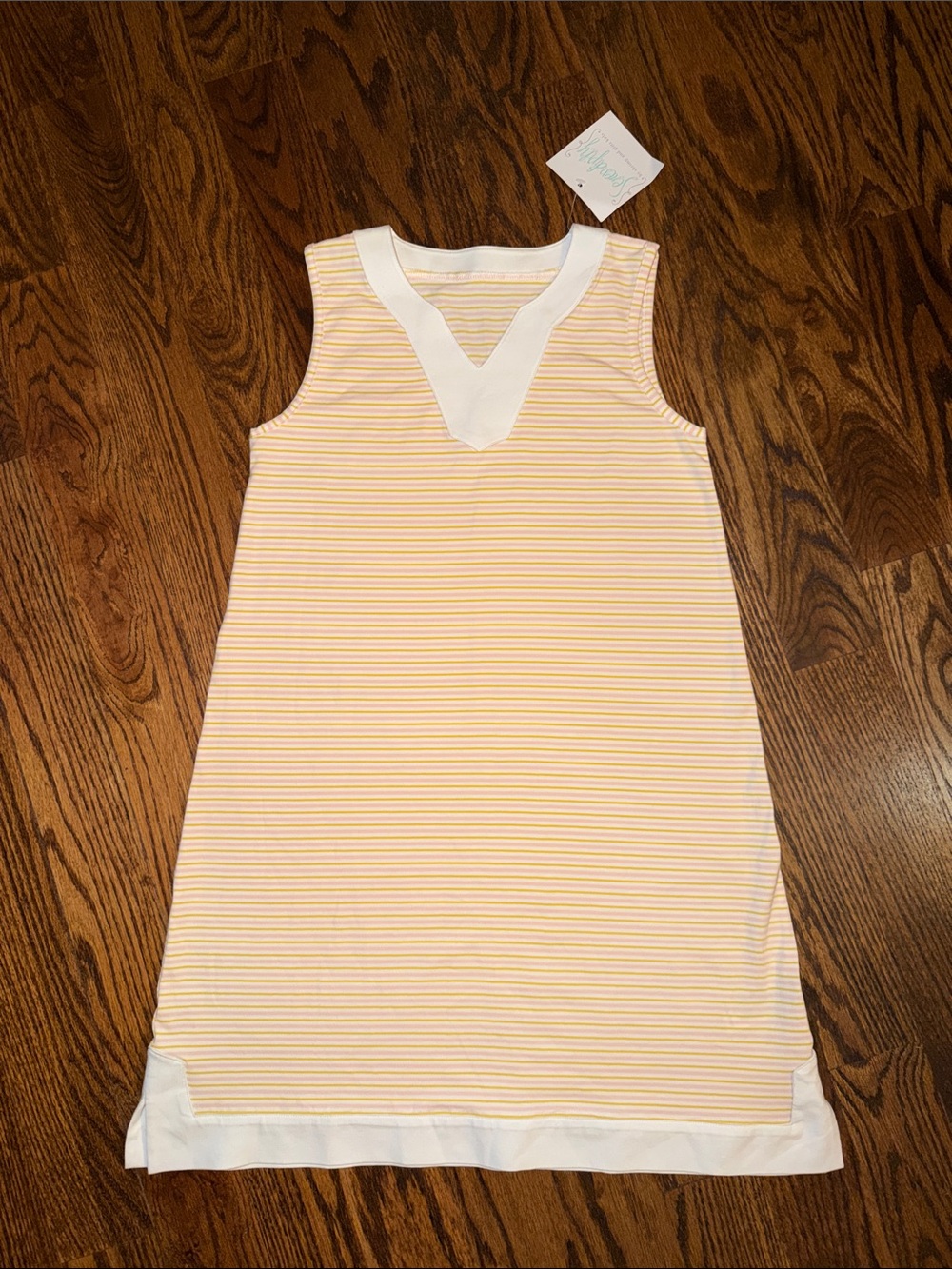 NEW Serendipity Sweet Tart Striped Shift Dress Girls 14